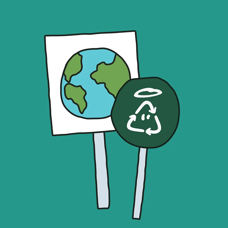 sustainability signs